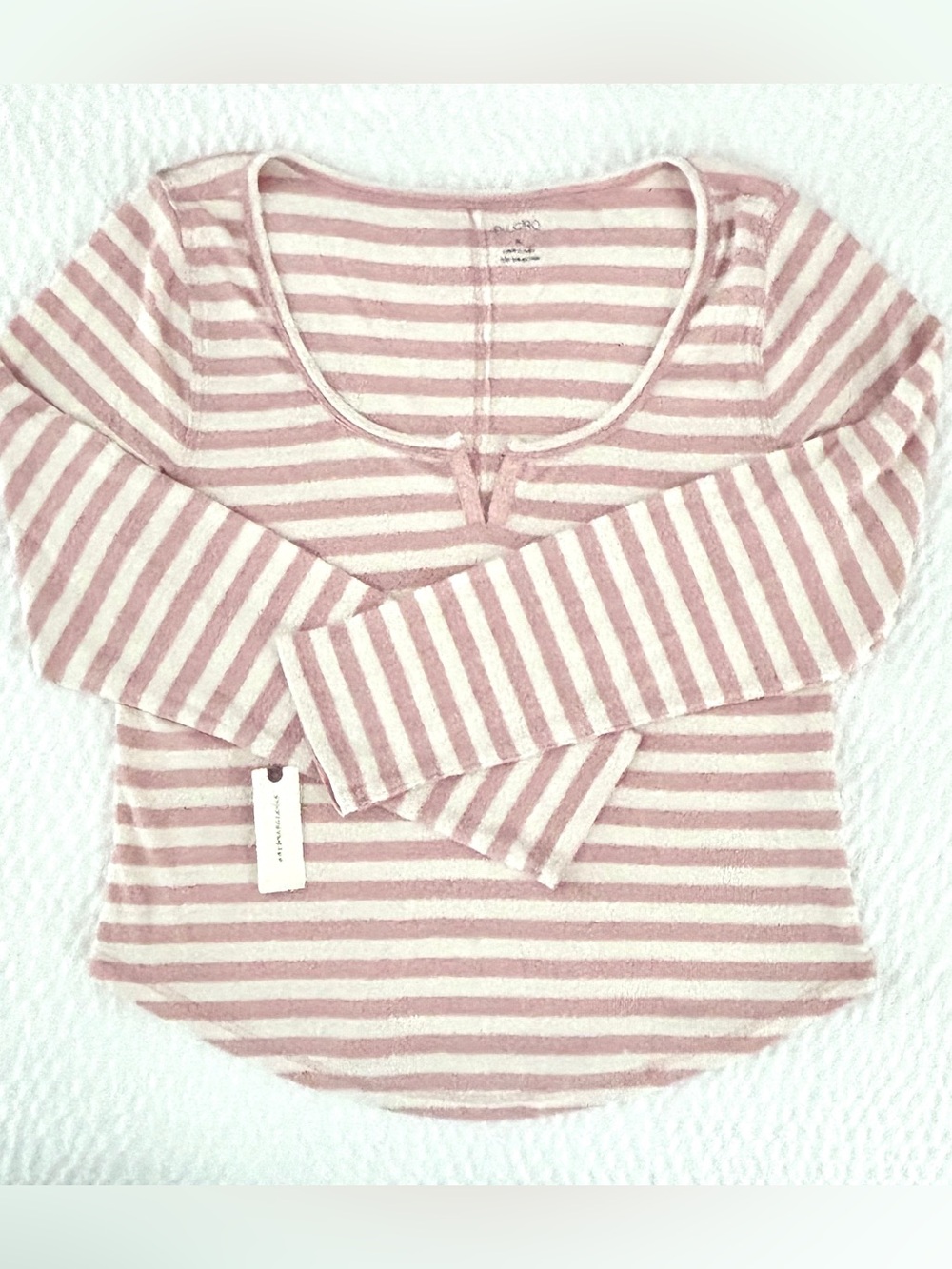 NEW with Tag—Anthropologie Pilcro Notched Long Sleeve Tee—Size XL - Picture 2 of 5